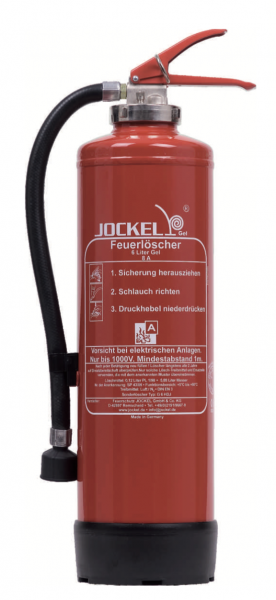 9L Jockel Brandklasse A Gel Feuerlöscher für feste Stoffe G6HDJ